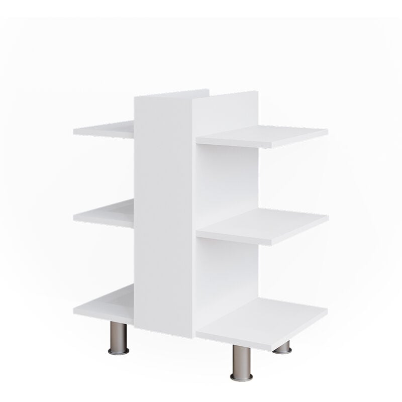 foto del prodotto mobiletto per lavabo fynn, bianco, 60 x 70 cm con 6 ripiani vicco