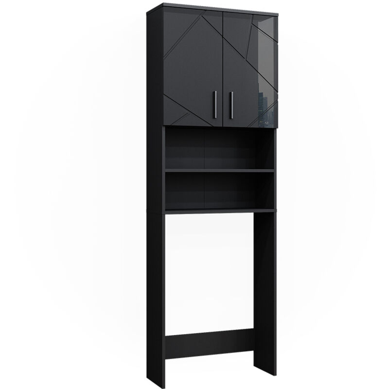 foto del prodotto mobiletto per lavatrice irma, antracite, 64 x 190.5 cm vicco