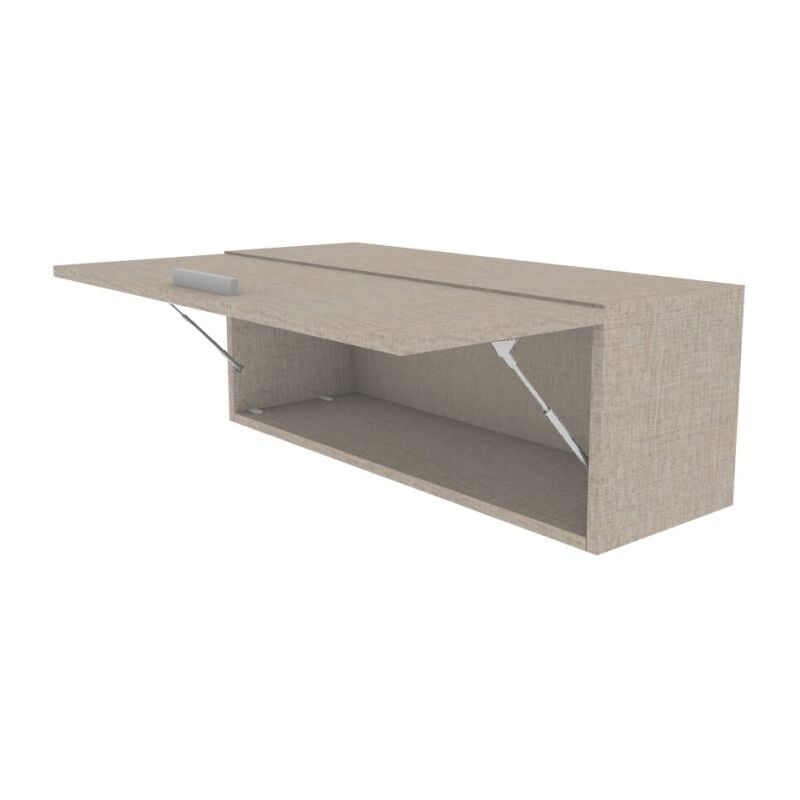 foto del prodotto mobilfino camerette libreria pensile moderna con anta a ribalta, l 90 cm montaggio rapido effetto tessuto