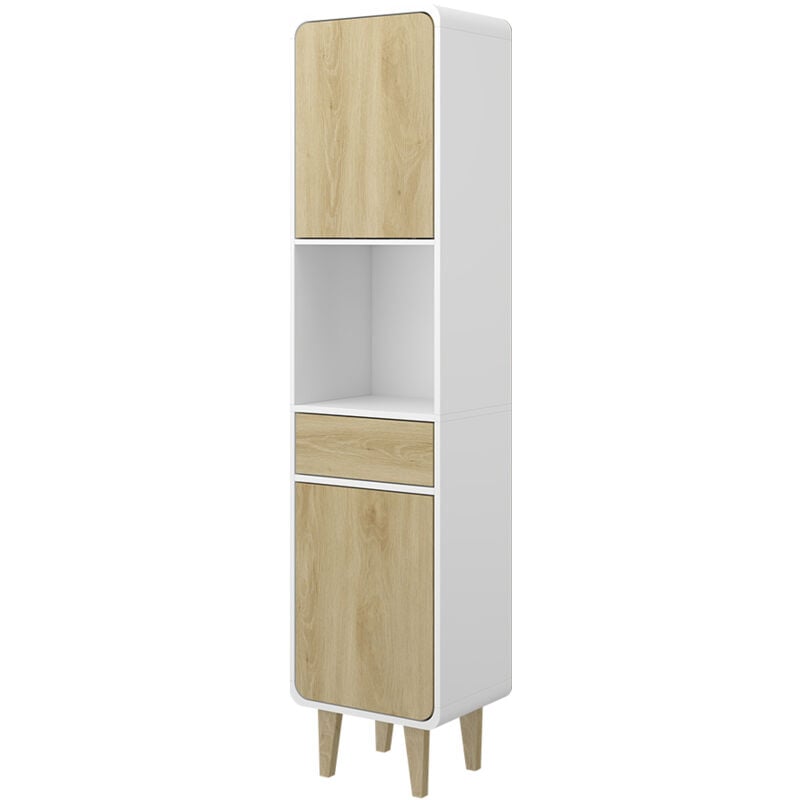 foto del prodotto mobili da bagno arla, bianco quercia, 40 x 161 cm, vicco