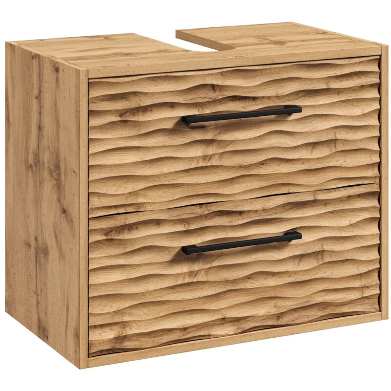 foto del prodotto mobili da bagno etna 60 x 35 x 50cm rovere armadio mobiletto lavabo