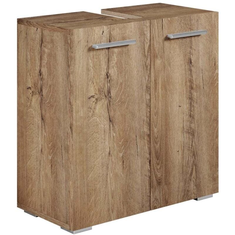 foto del prodotto mobili da bagno jupiter 60 x 30 x 60cm rovere marrone armadio mobiletto lavabo