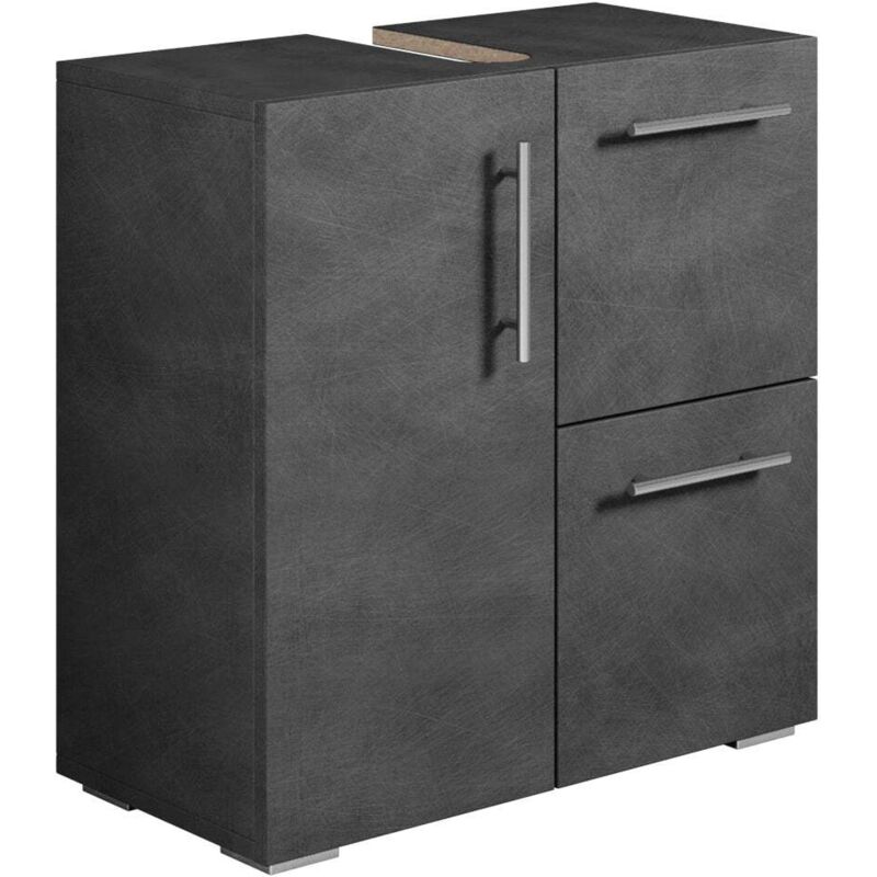 foto del prodotto mobili da bagno mars 60 x 30 x 60cm grigio scuro armadio mobiletto lavabo