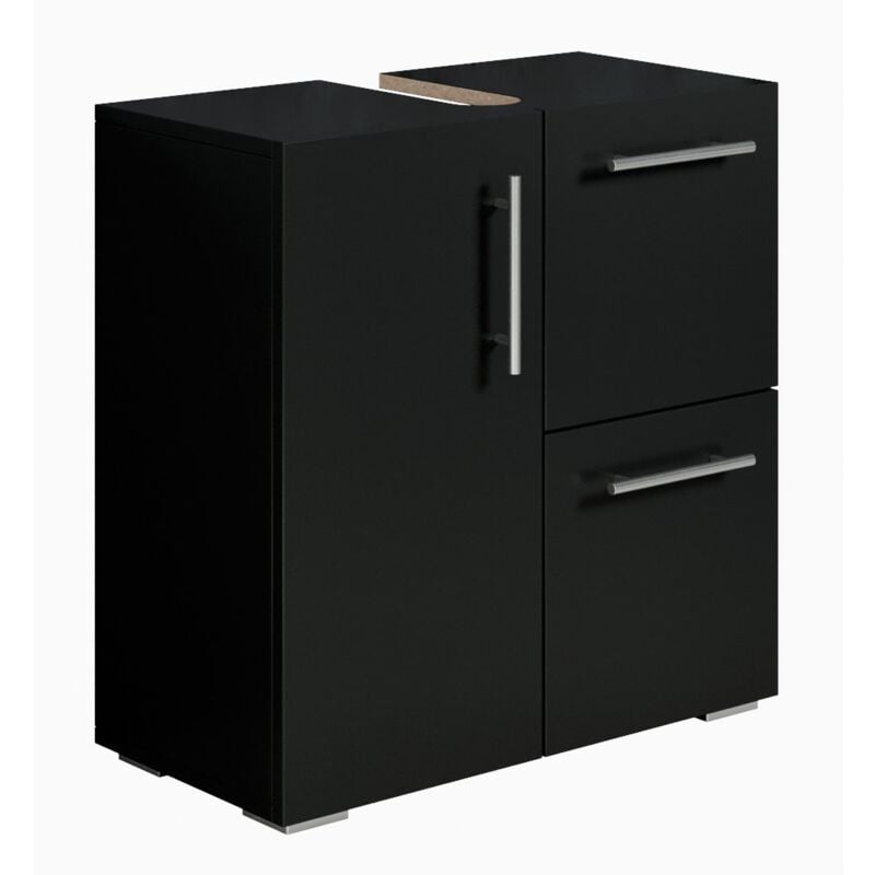 foto del prodotto mobili da bagno mars 60 x 30 x 60cm nero armadio mobiletto lavabo