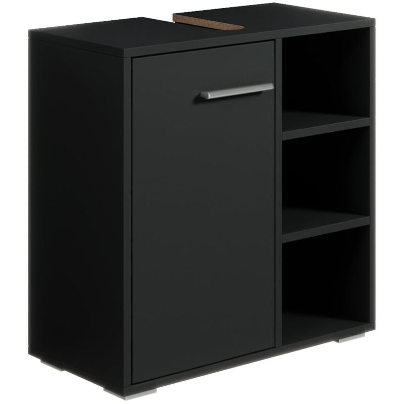 foto del prodotto mobili da bagno neptunus 60 x 28 x 60cm nero armadio mobiletto lavabo