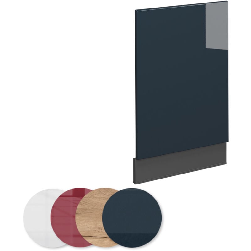foto del prodotto mobili da cucina fame line, blu scuro lucido, 45 cm senza piano di lavoro vicco