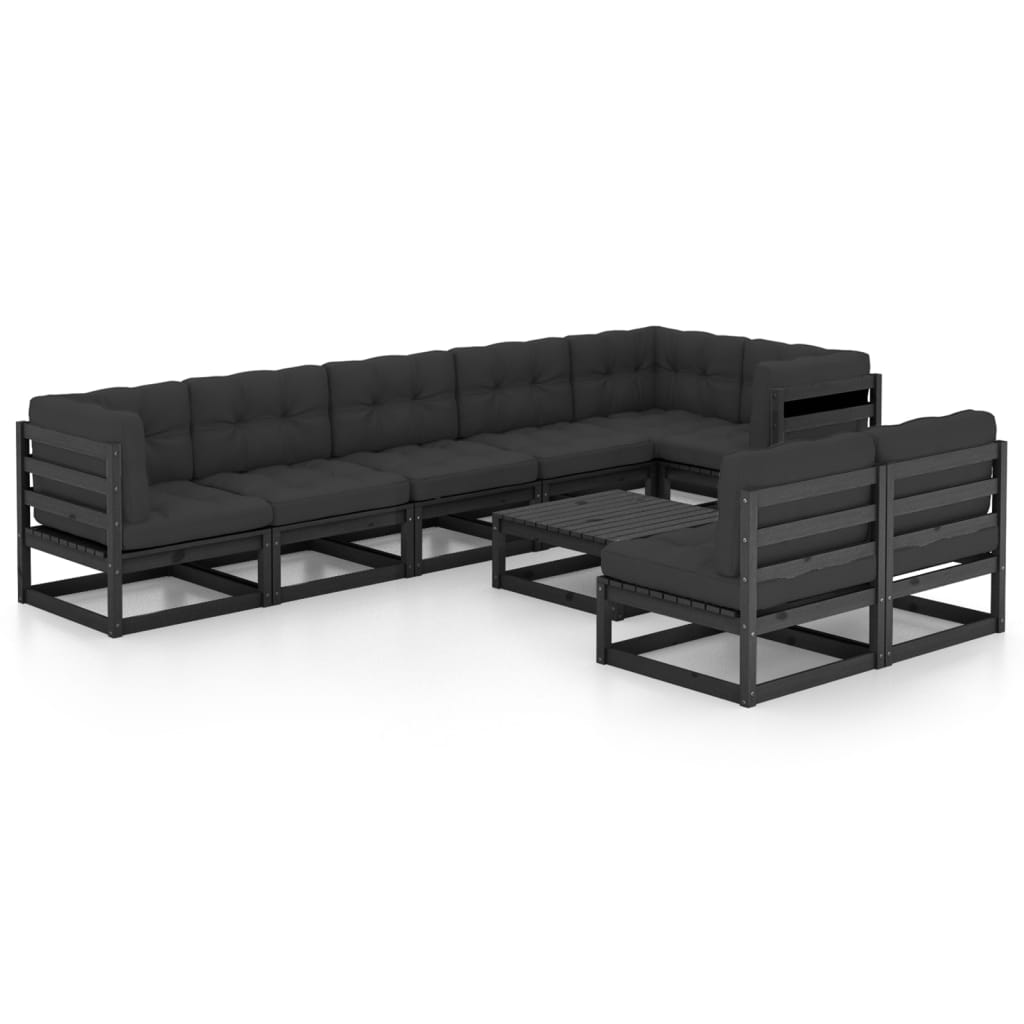 foto del prodotto mobili da giardino mobili da esterno set di mobili da 9 pezzi con cuscini in legno di pino massiccio 02 0017925