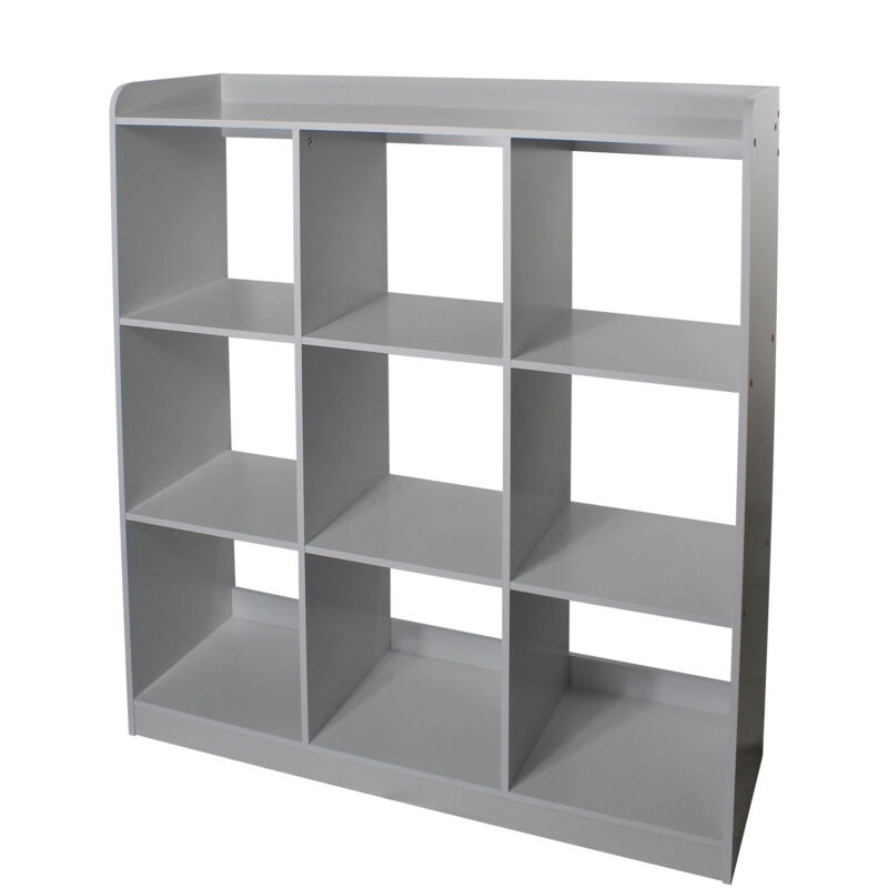 foto del prodotto mobili per bambini, libreria, organizzatore di giocattoli, 9 ripiani fissi, multifunzionale, design, asilo nido, camera da letto, scuola kids cube