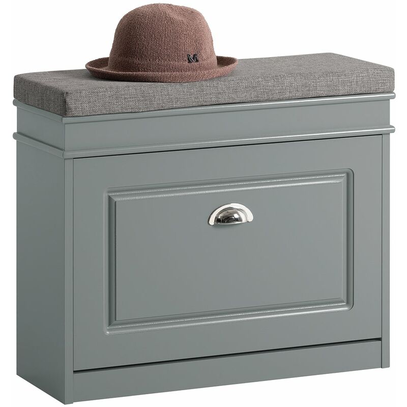 foto del prodotto mobili per scarpe serie scarpiere 1 anta 1 cuscino sobuy 60x24x51cm grigio fsr82 k hg