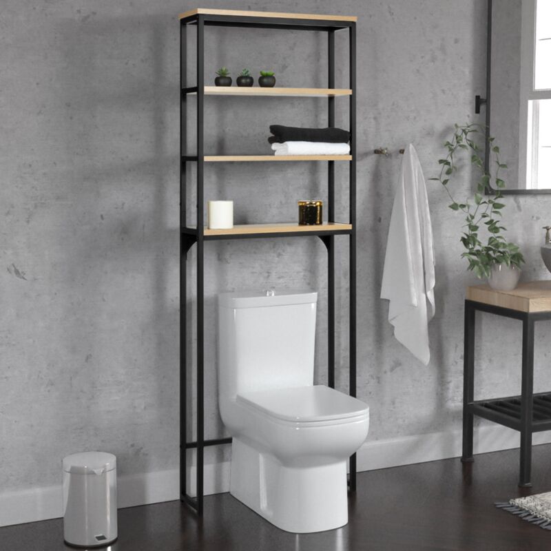 foto del prodotto mobili per wc con 4 ripani di design industriale detroit