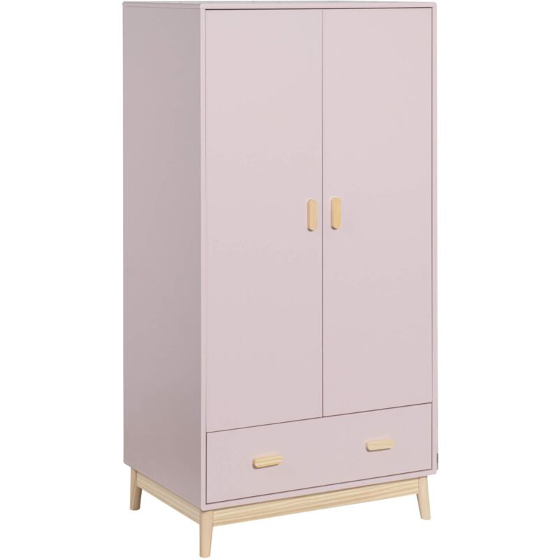 foto del prodotto mobili rebecca armadio amchor 175x80x55 mdf pino rosa marrone scandinavo da montare