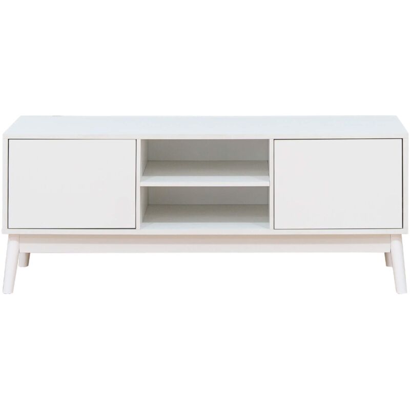foto del prodotto mobili rebecca - mobile tv rebecca mobili bacopa 48x120x39,5 truciolato bianco moderno