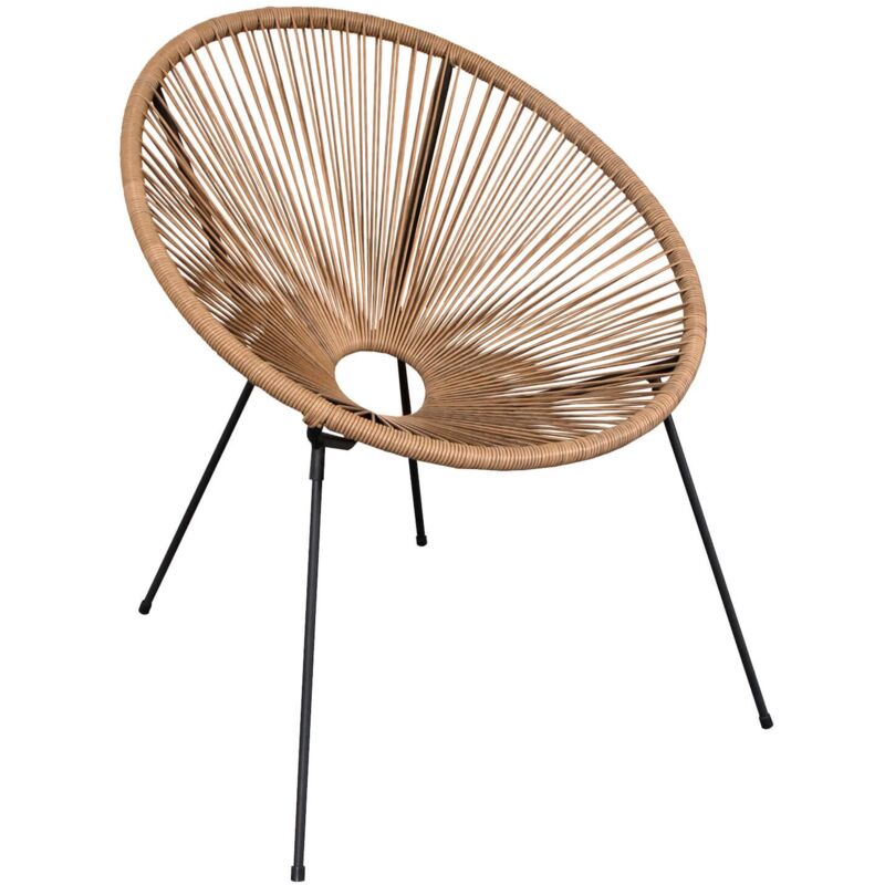 foto del prodotto mobili rebecca poltrona da giardino rebecca mobili batikh 80x70x76 acciaio pe beige nero vintage