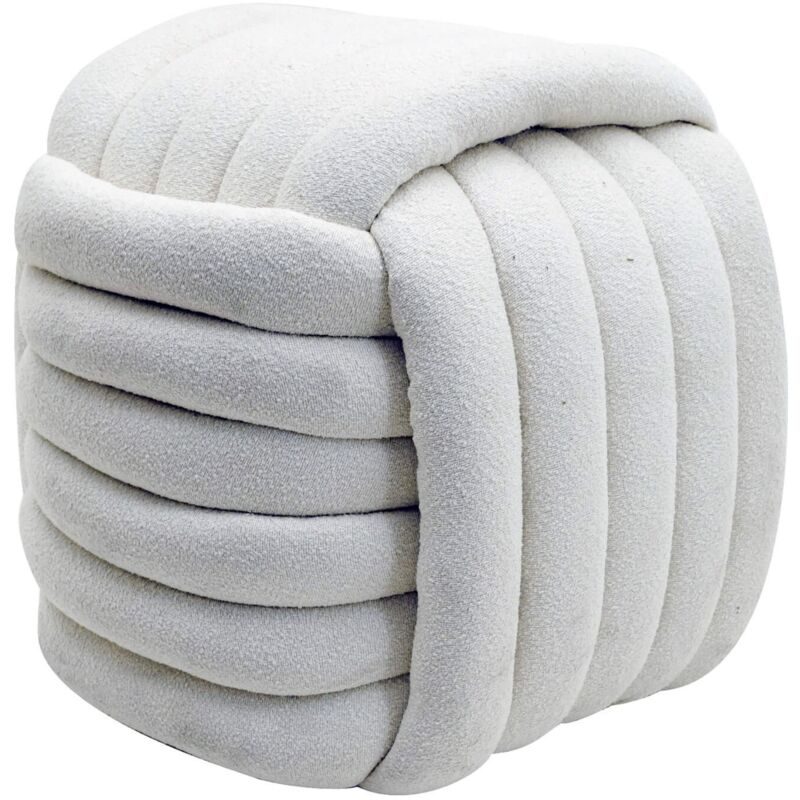 foto del prodotto mobili rebecca pouf rebecca mobili oyamel 45x50x50 tessuto poliestere mdf bianco moderno