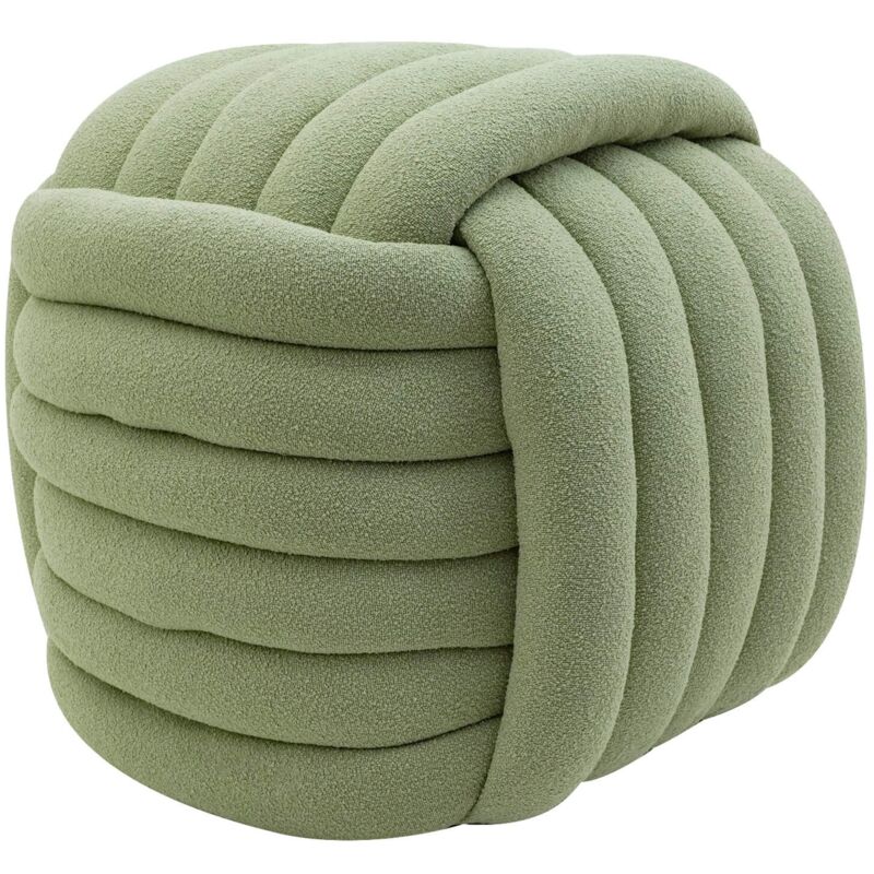 foto del prodotto mobili rebecca pouf rebecca mobili tawa 45x50x50 tessuto poliestere mdf verde moderno