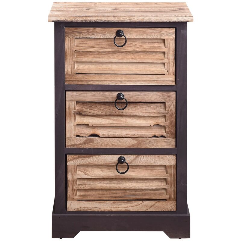 foto del prodotto mobili rebecca rebecca mobili comodini mobile bagno 3 cassetti legno urban vintage 63x40x27