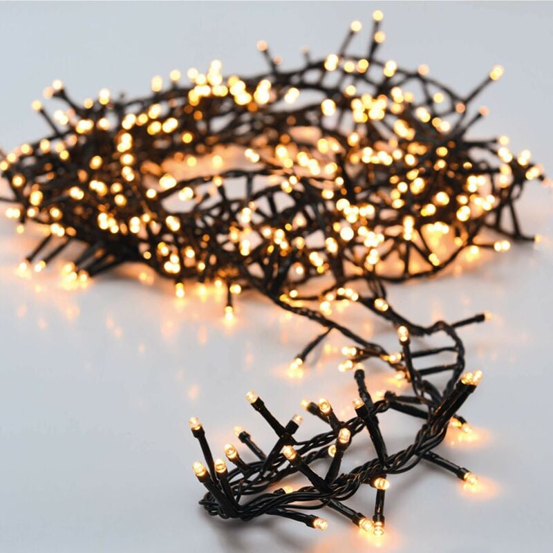 foto del prodotto mobili rebecca rebecca mobili luci per albero di natale 20 mt 1000 led bianco caldo con 8 funzioni per casa esterno
