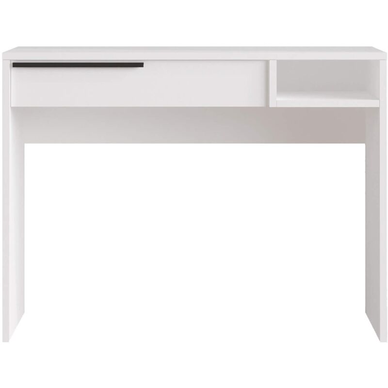 foto del prodotto mobili rebecca scrivania rebecca mobili boyum 75x100x44,5 truciolato ferro bianco moderno