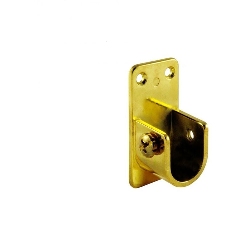 foto del prodotto mobilia 2 supporti laterali pertubo ovale ottonati 30x15mm masidef