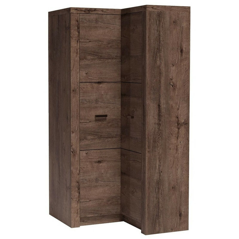 foto del prodotto mobilier1 - armadio ad angolo serfeno 110, cenere scuro, 192x106x90cm, porte guardaroba: battenti, numero di ripiani: 0