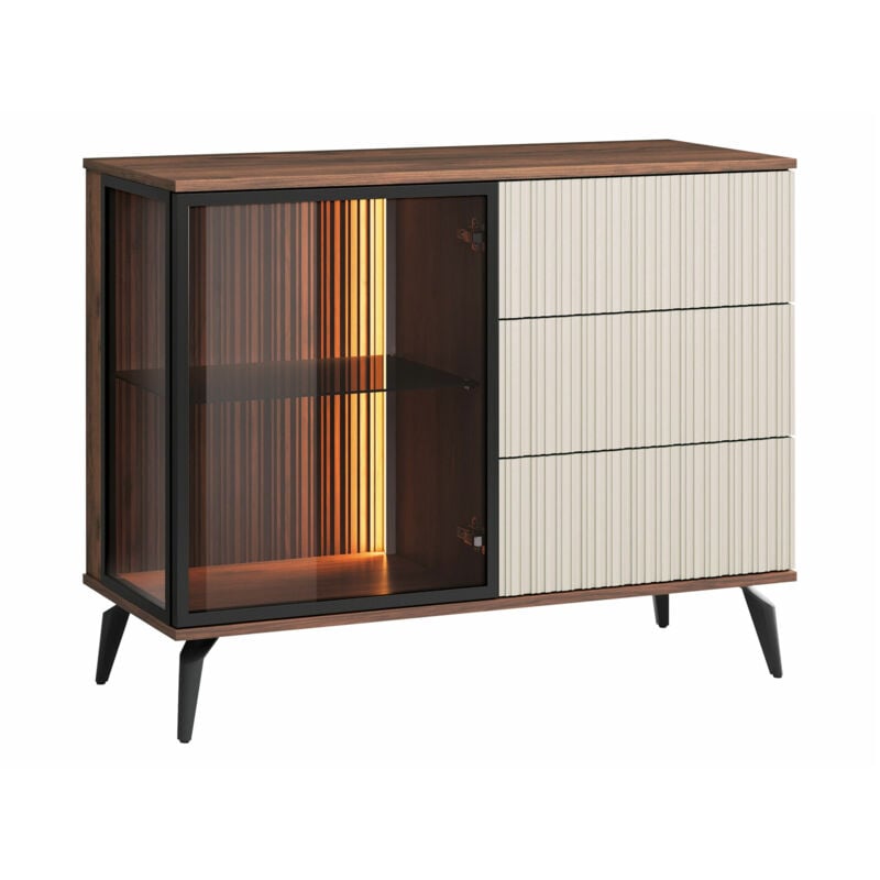 foto del prodotto mobilier1 cassettiera salcira 100 , con cassetti e ante, numero di cassetti 0, 80x103x39cm, led con