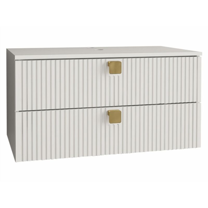 foto del prodotto mobilier1 comodino da bagno per lavandino orlvera 102, bianco, montaggio a parete, il numero di porte 0, 42x80x46cm, truciolare laminato, pannello