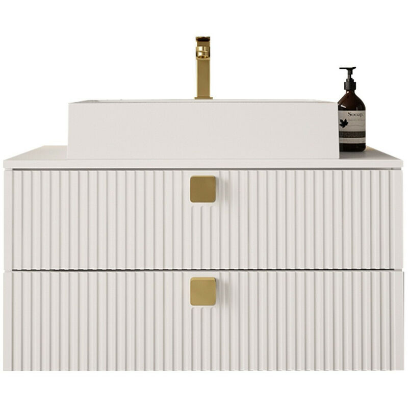 foto del prodotto mobilier1 comodino da bagno per lavandino orlvera 102, bianco, montaggio a parete, il numero di porte 0, 42x80x46cm, truciolare laminato, pannello