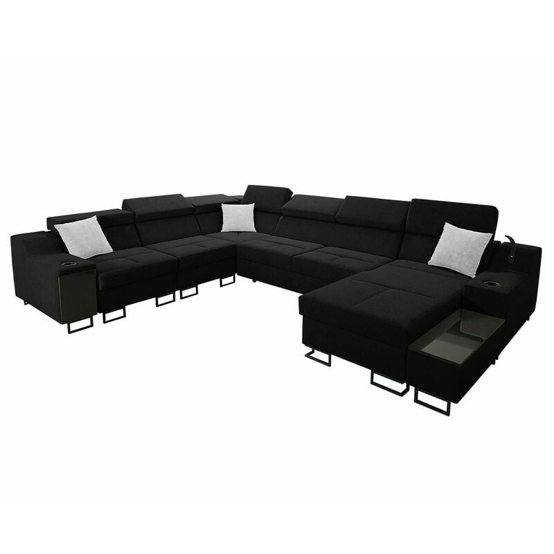 foto del prodotto mobilier1 - divano angolare sarasota 160, uttario velvet 2980 + uttario velvet 2973, con, 361x287x81cm, 0