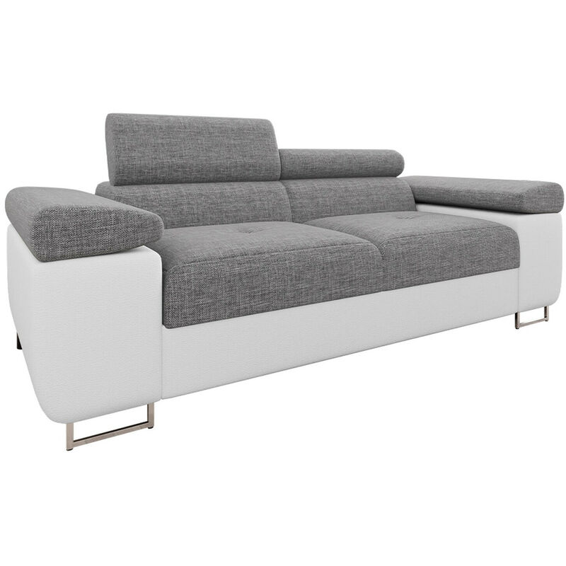 foto del prodotto mobilier1 divano comfivo eliferu 105, soft 017 lux 05, senza, 198x102x70cm, eco pelle arazzo, gambe metallo