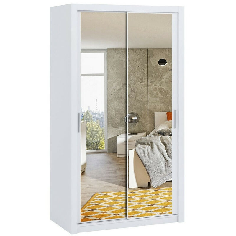 foto del prodotto mobilier1 guardaroba catromi 104, bianco, 215x120x62cm, porte guardaroba scorrevoli, numero di ripiani 0