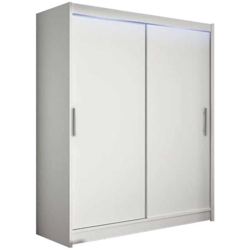 foto del prodotto mobilier1 guardaroba closico 103, bianco, 200x150x58cm, porte guardaroba scorrevoli, numero di ripiani 0, led senza