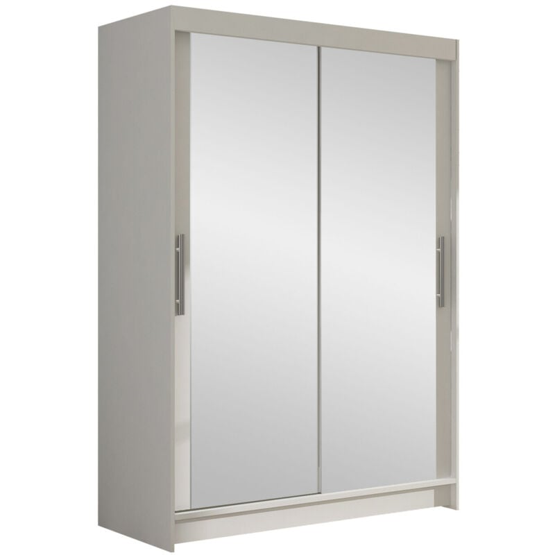 foto del prodotto mobilier1 guardaroba closico 129, bianco, 200x120x58cm, porte guardaroba scorrevoli, numero di ripiani 0