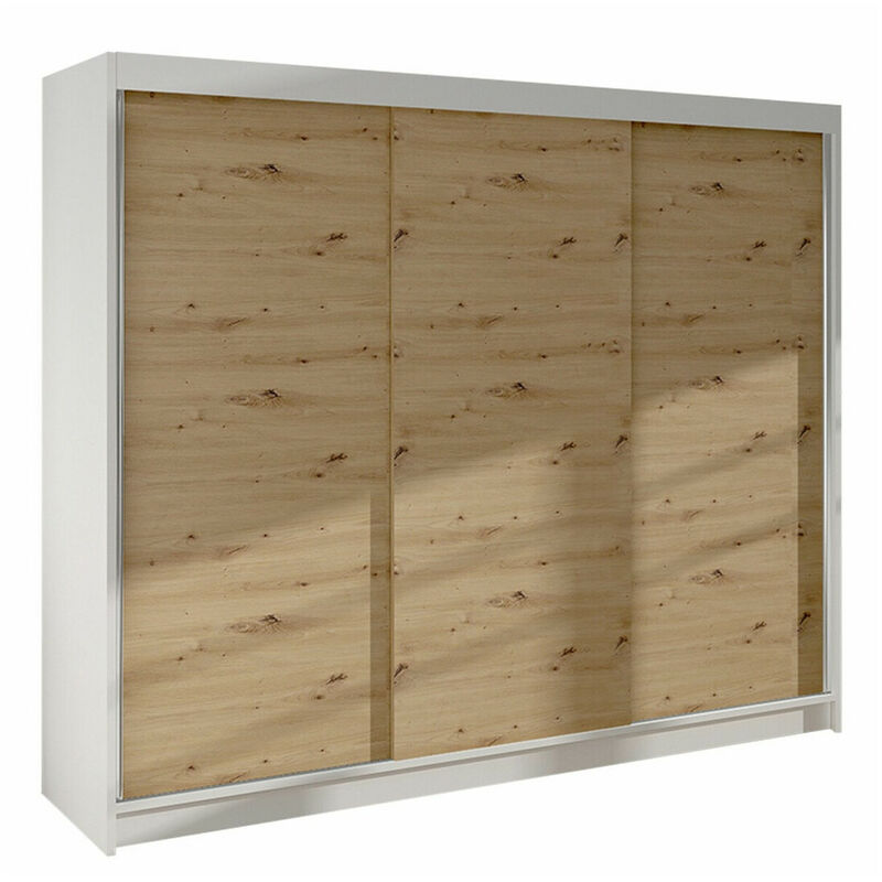 foto del prodotto mobilier1 guardaroba closico 159, rovere artisan, 215x200x58cm, porte guardaroba scorrevoli, numero di ripiani 0