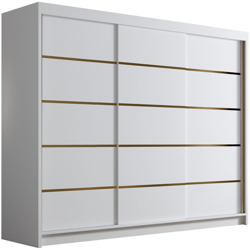 foto del prodotto mobilier1 - guardaroba closico 184, bianco, 215x250x58cm, porte guardaroba: scorrevoli, numero di ripiani: 0