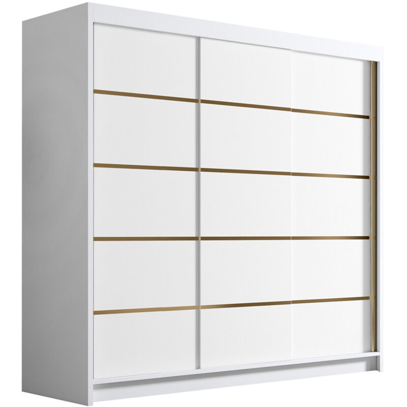 foto del prodotto mobilier1 guardaroba closico 185, bianco, 215x200x58cm, porte guardaroba scorrevoli, numero di ripiani 0