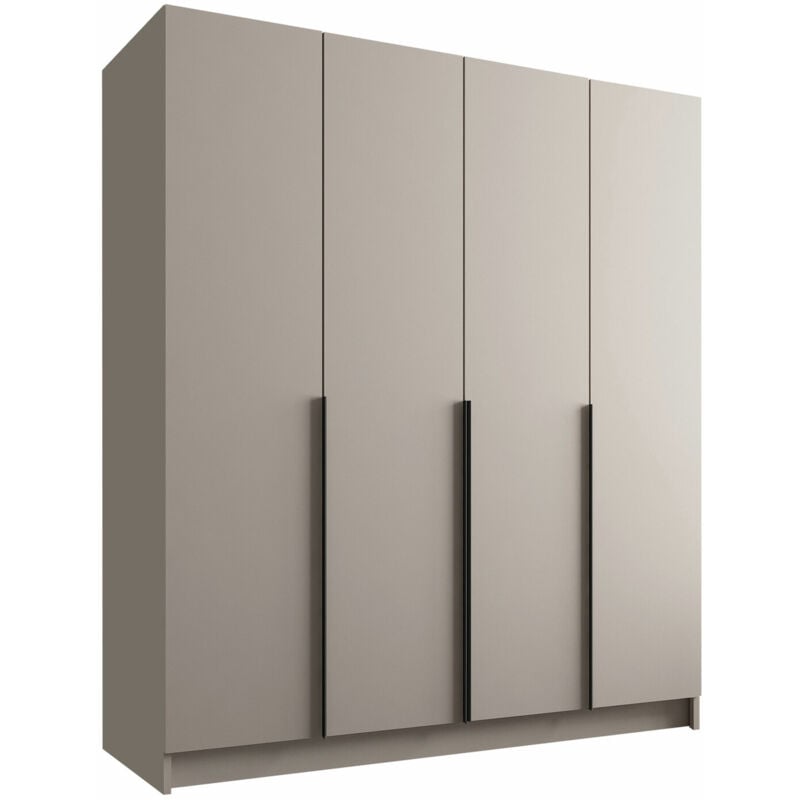 foto del prodotto mobilier1 guardaroba closico 192, cachemire nero, 215x200x58cm, porte guardaroba battenti, numero di ripiani 0