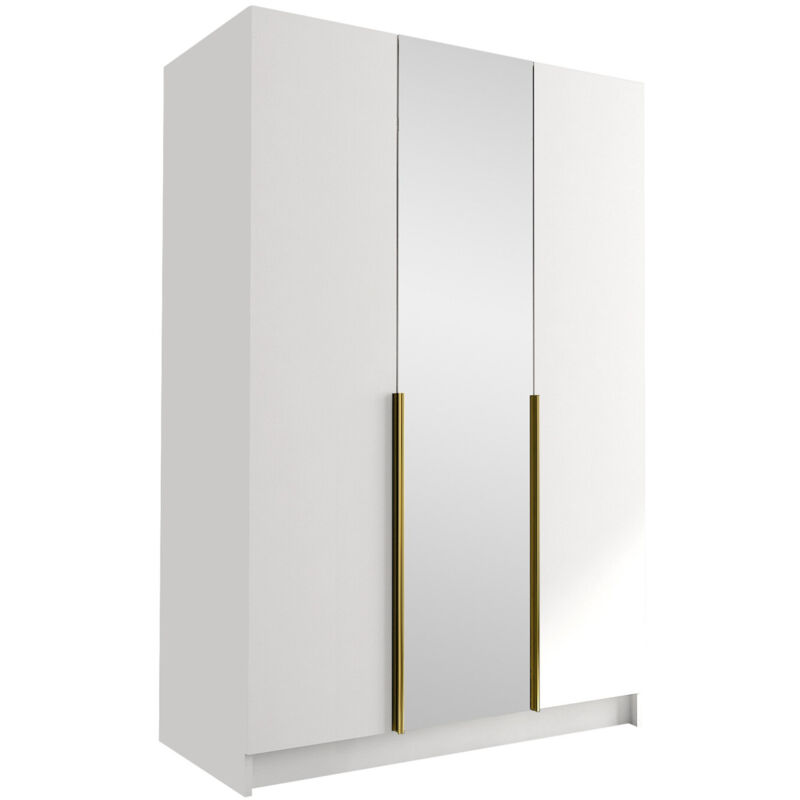 foto del prodotto mobilier1 guardaroba closico 197, bianco d oro, 215x150x58cm, porte guardaroba battenti, numero di ripiani 0