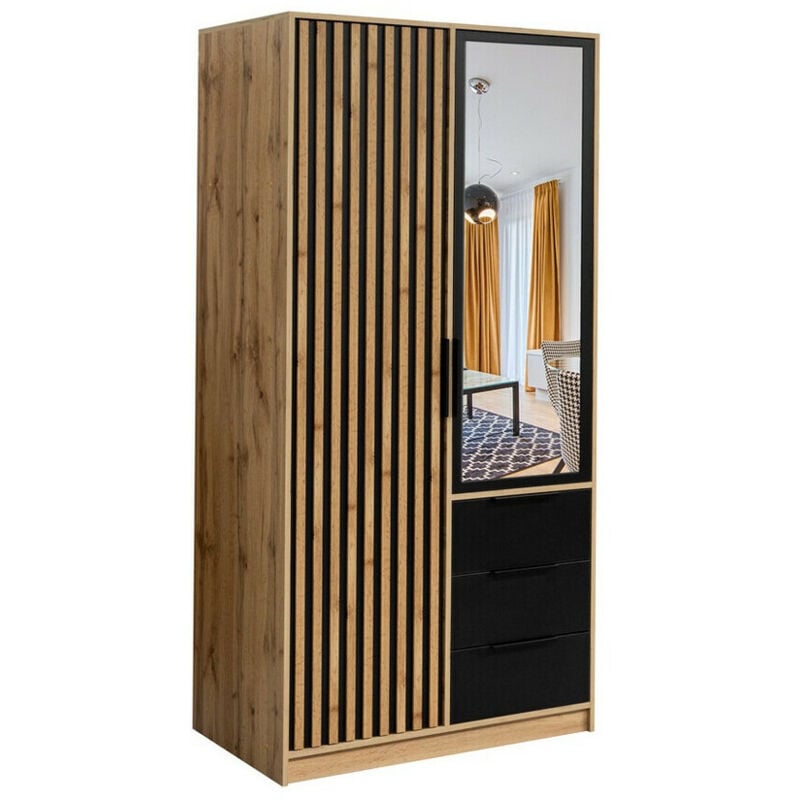 foto del prodotto mobilier1 guardaroba enolevo 100 , 200x100x58cm, porte guardaroba battenti, numero di ripiani 0