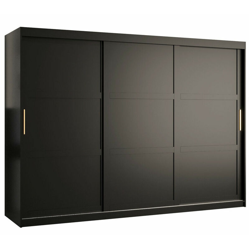 foto del prodotto mobilier1 - guardaroba ferfere 102, nero, 200x250x62cm, porte guardaroba: scorrevoli, numero di ripiani: 0