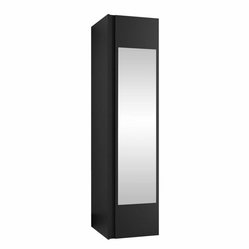 foto del prodotto mobilier1 guardaroba hartford 389, nero, 186x40x44cm, porte guardaroba battenti, numero di ripiani 0