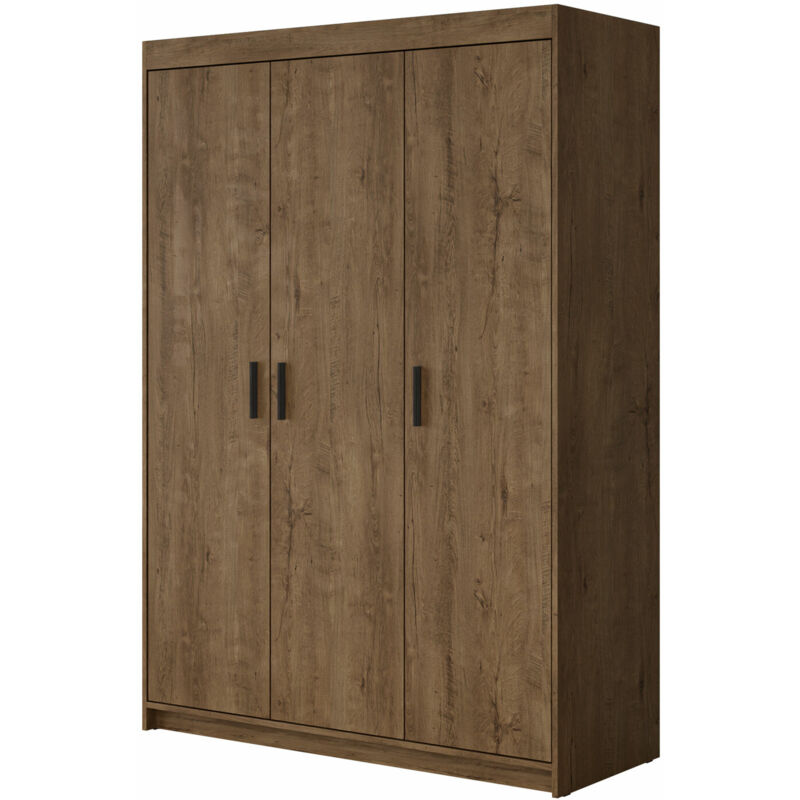 foto del prodotto mobilier1 - guardaroba novduni 101, quercia di lefkada, 191x133x53cm, porte guardaroba battenti, numero di ripiani 0