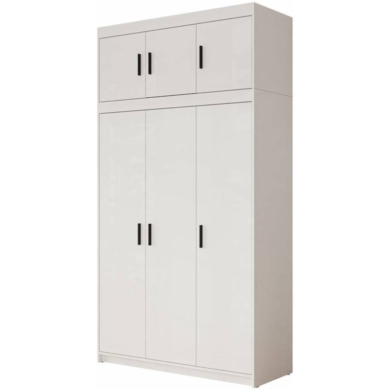 foto del prodotto mobilier1 guardaroba novduni 104, bianco, 246x133x53cm, porte guardaroba battenti, numero di ripiani 0