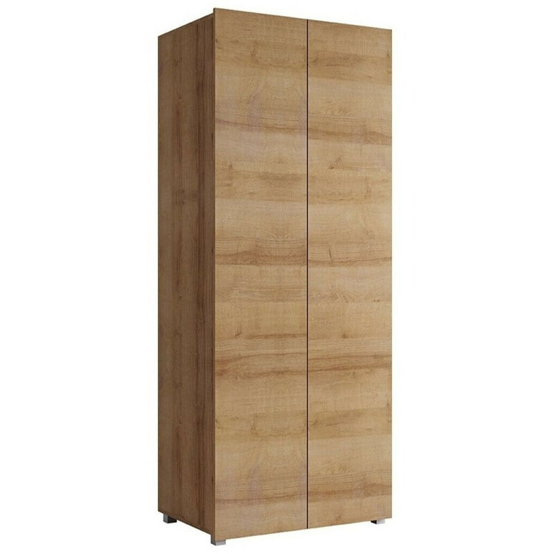 foto del prodotto mobilier1 guardaroba tivdalu 125, quercia dorata, 200x80x52cm, porte guardaroba battenti, numero di ripiani 0