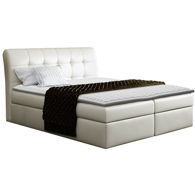 foto del prodotto mobilier1 - letto continentale baltimore 110, soft 033, doppio, continentale, 180x200, eco pelle, 180x217x123cm