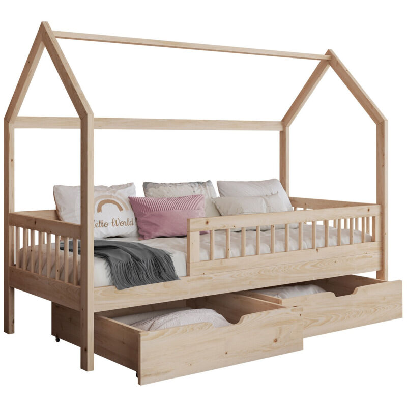 foto del prodotto mobilier1 - letto henderson 167, faggio, singolo, 80x180, legno, con, 87x186x150cm