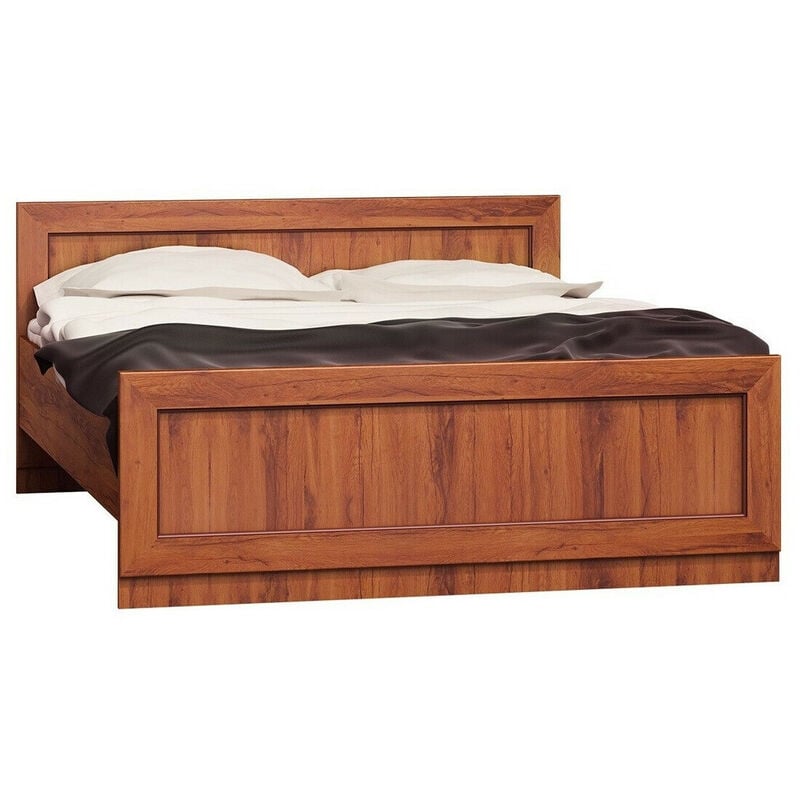 foto del prodotto mobilier1 letto lircava 115, rovere invecchiato, doppio, 160x200, truciolare laminato, con, 170x207x80cm
