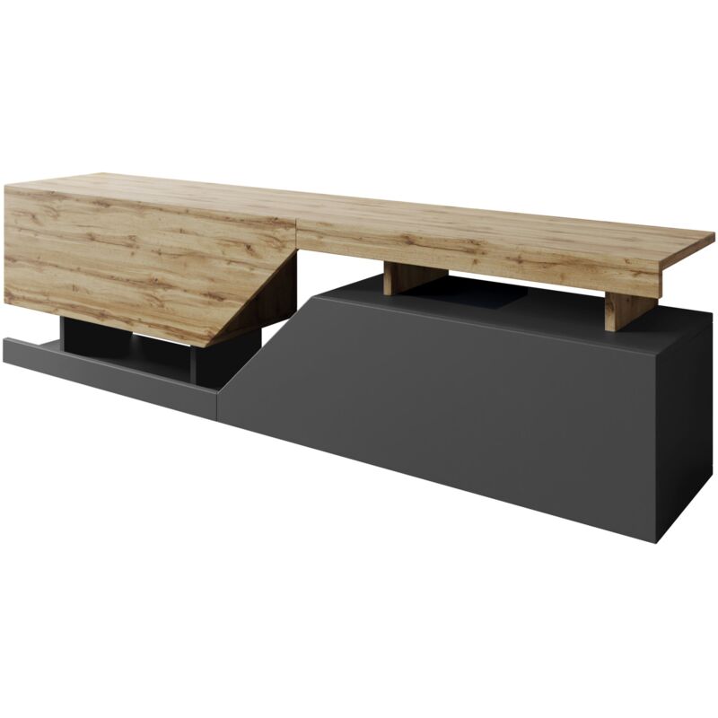 foto del prodotto mobilier1 mobile porta tv comfivo daldune 100, antracite quercia di wotan, il numero di porte 0, numero di cassetti 0, 160x47x35cm