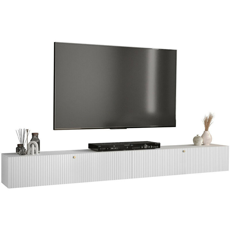 foto del prodotto mobilier1 mobile porta tv elblaru 112, bianco, il numero di porte 0, numero di cassetti 0, 300x34x40cm