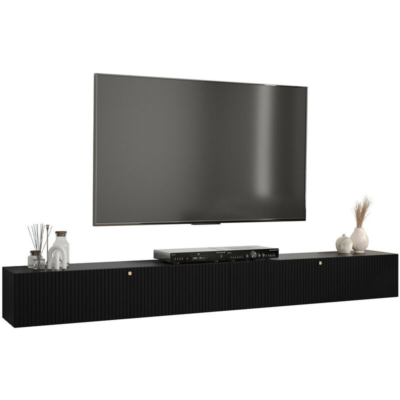 foto del prodotto mobilier1 mobile porta tv elblaru 112, nero, il numero di porte 0, numero di cassetti 0, 300x34x40cm
