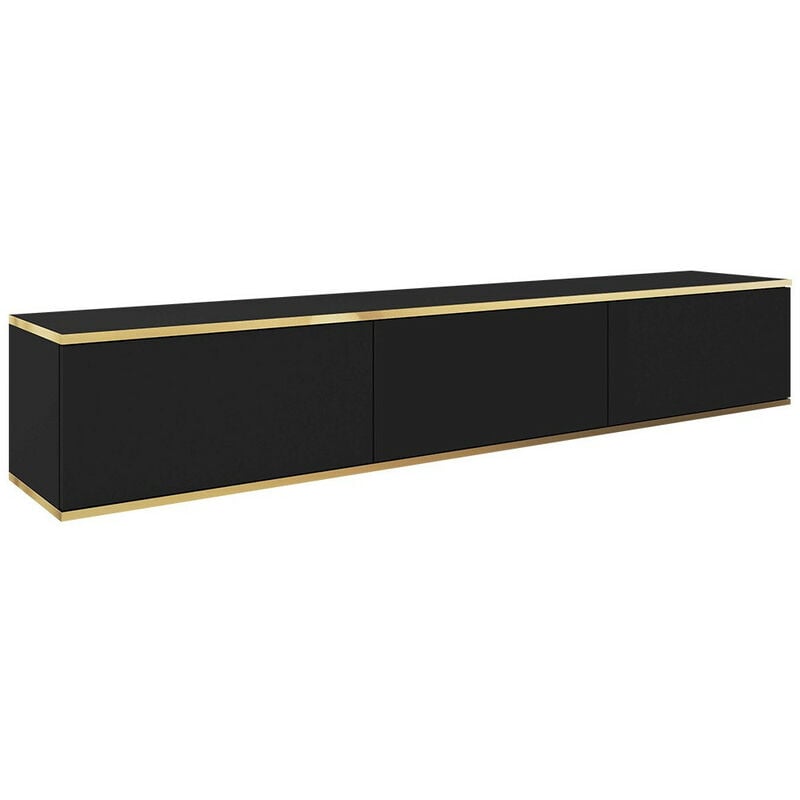 foto del prodotto mobilier1 mobile porta tv felduno 100, nero d oro, il numero di porte 0, numero di cassetti 0, 175x30x32cm